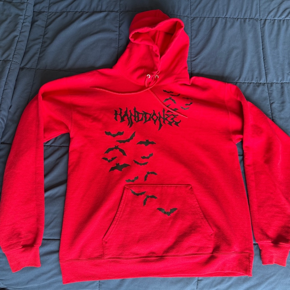 Red “Handdone” Hoodie